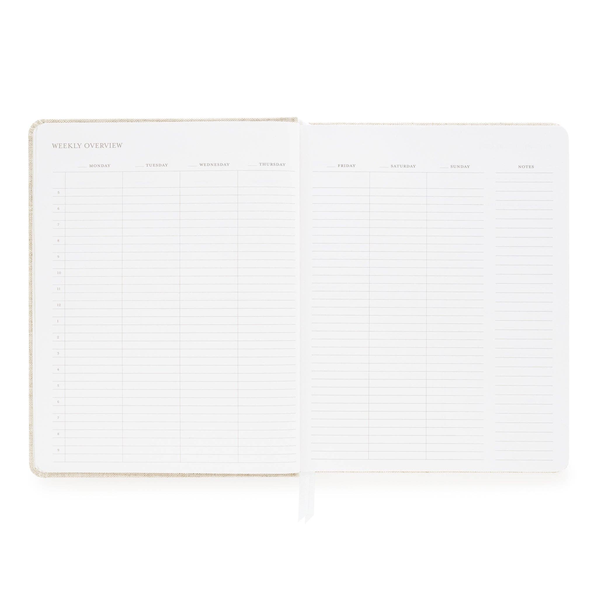 Chambray Undated Weekly Planner