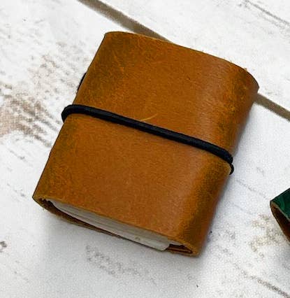 Tiny Upcycled Leather Journals