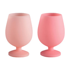 Stemm Silicone Unbreakable Wine Glasses - Flamingo Set