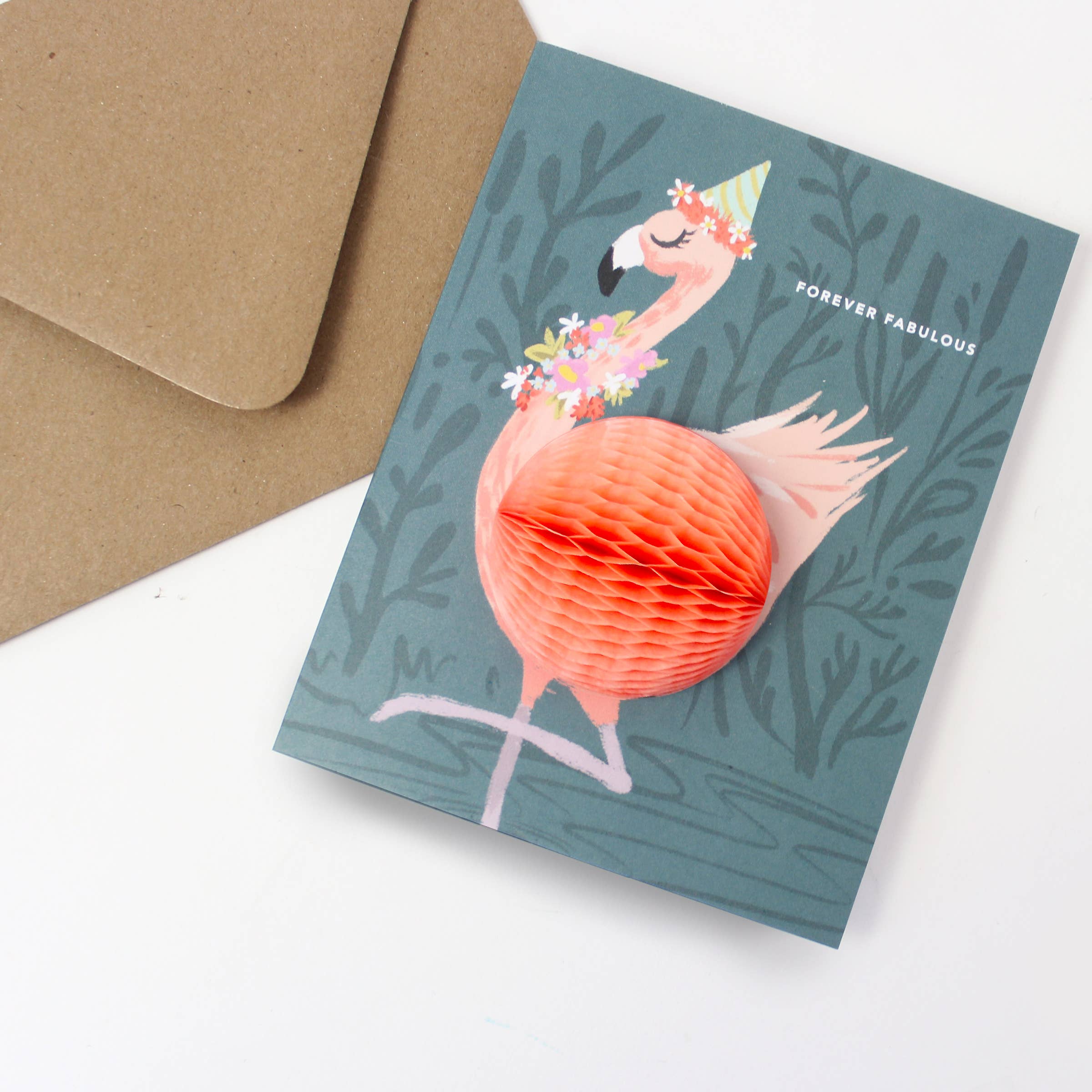 Flamingo Pop-Up Birthday Card