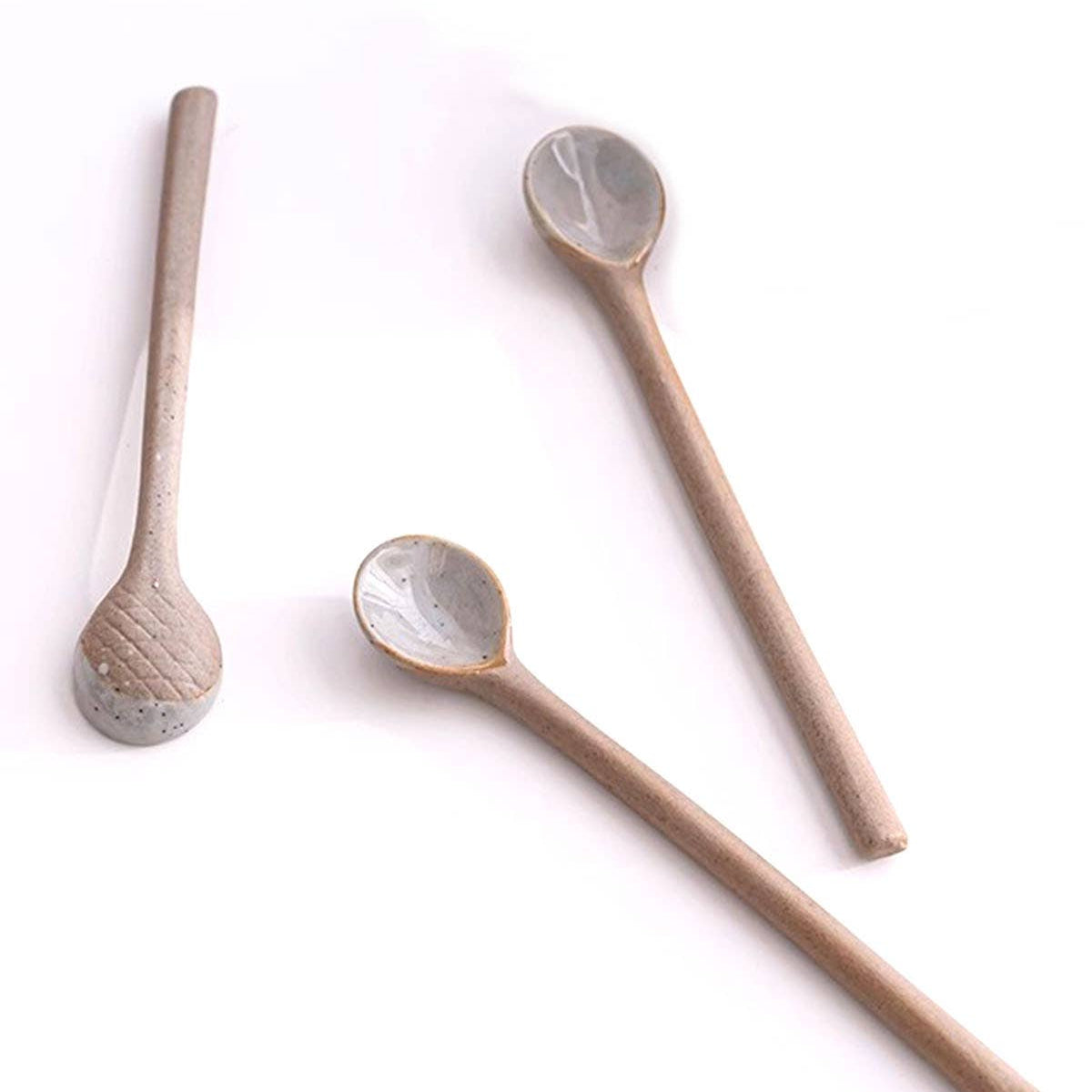 Ceramic Long and Short Spoons