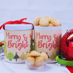 Merry & Bright Holiday Treat Gift Tin