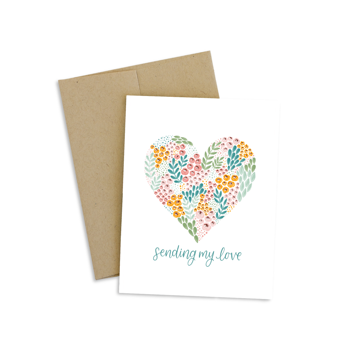 Sending My Love Greeting Card