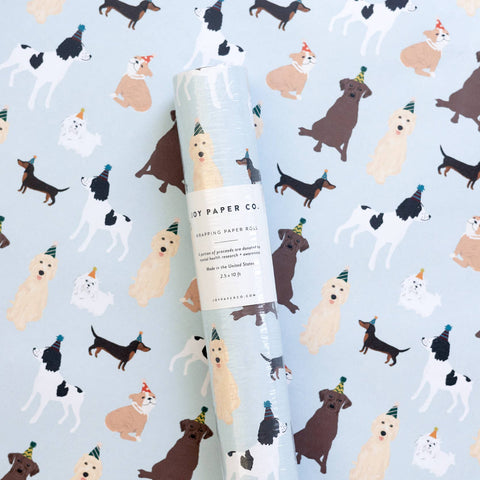 Party Dogs Wrapping Paper Roll