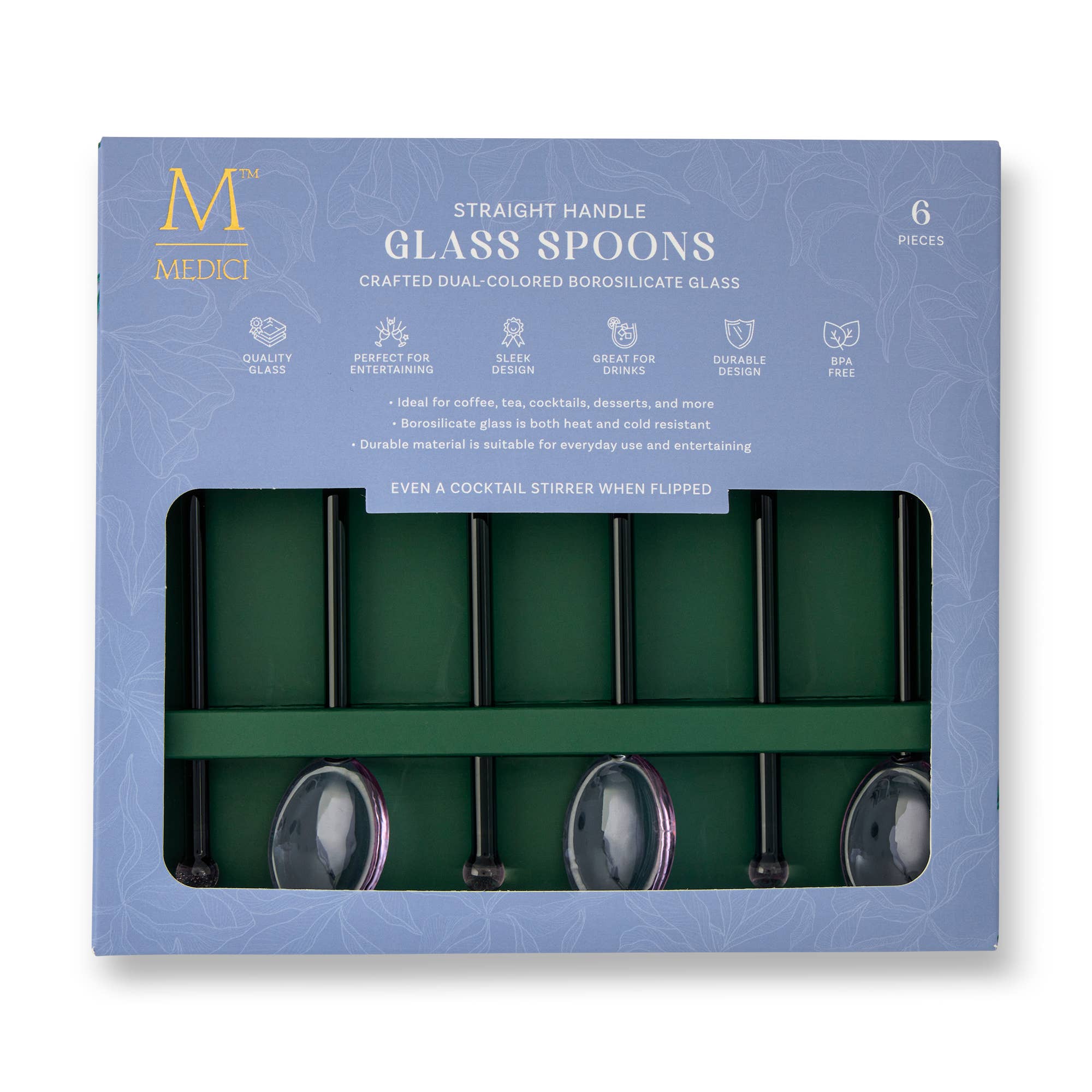 Little Glass Spoons - Set of 6