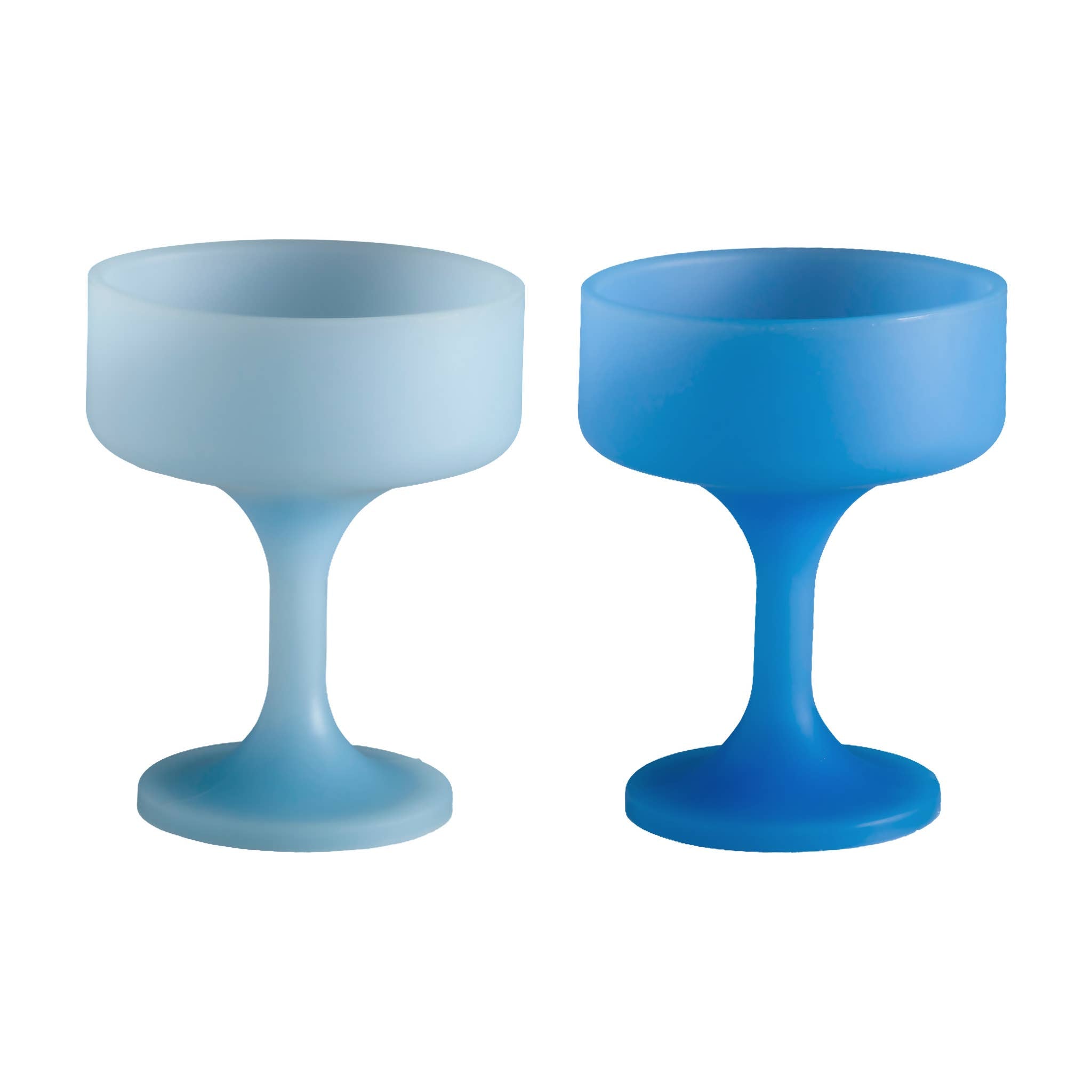 Mecc Silicone Unbreakable Cocktail Glasses - Sky Set