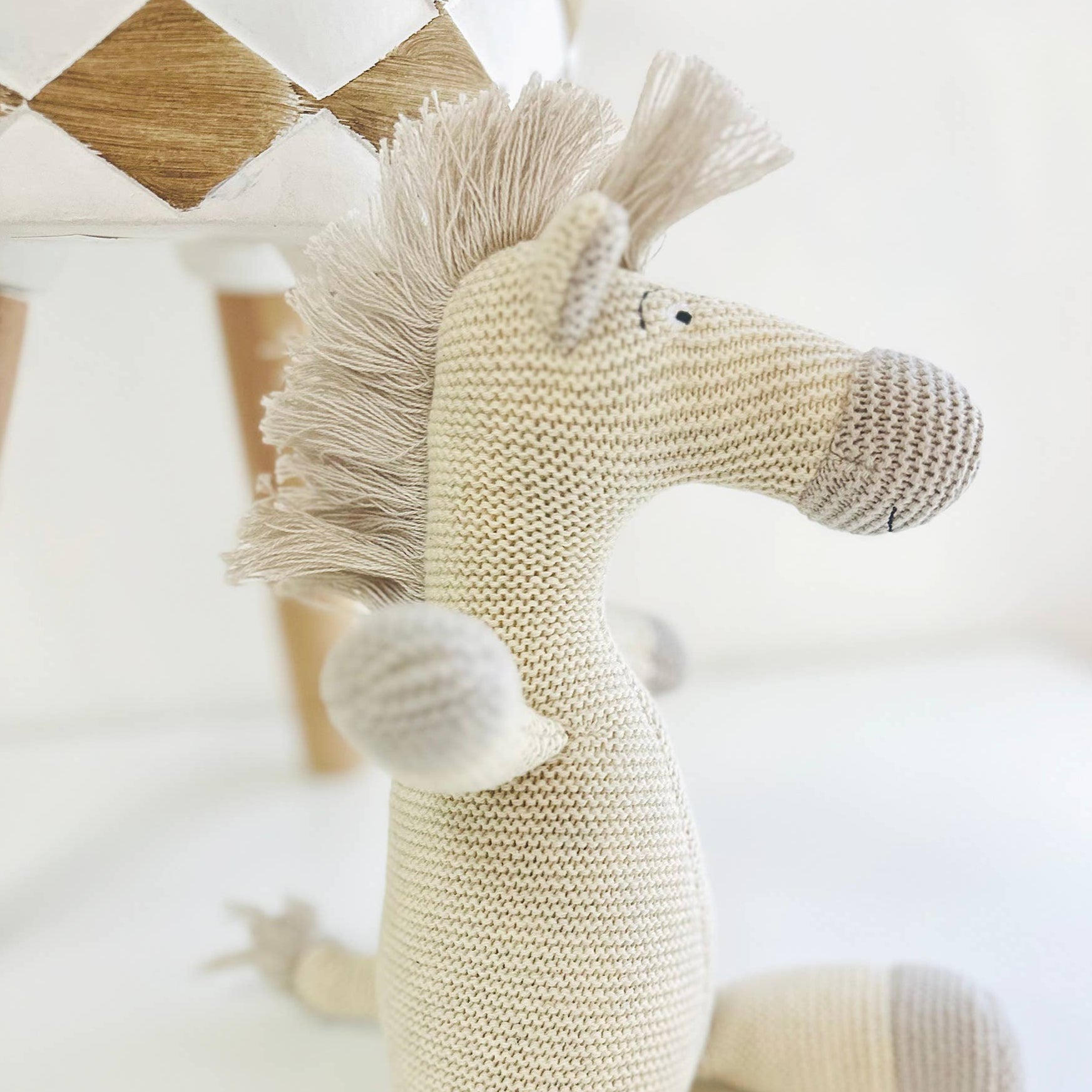 Horse Knit Stuffed Animal
