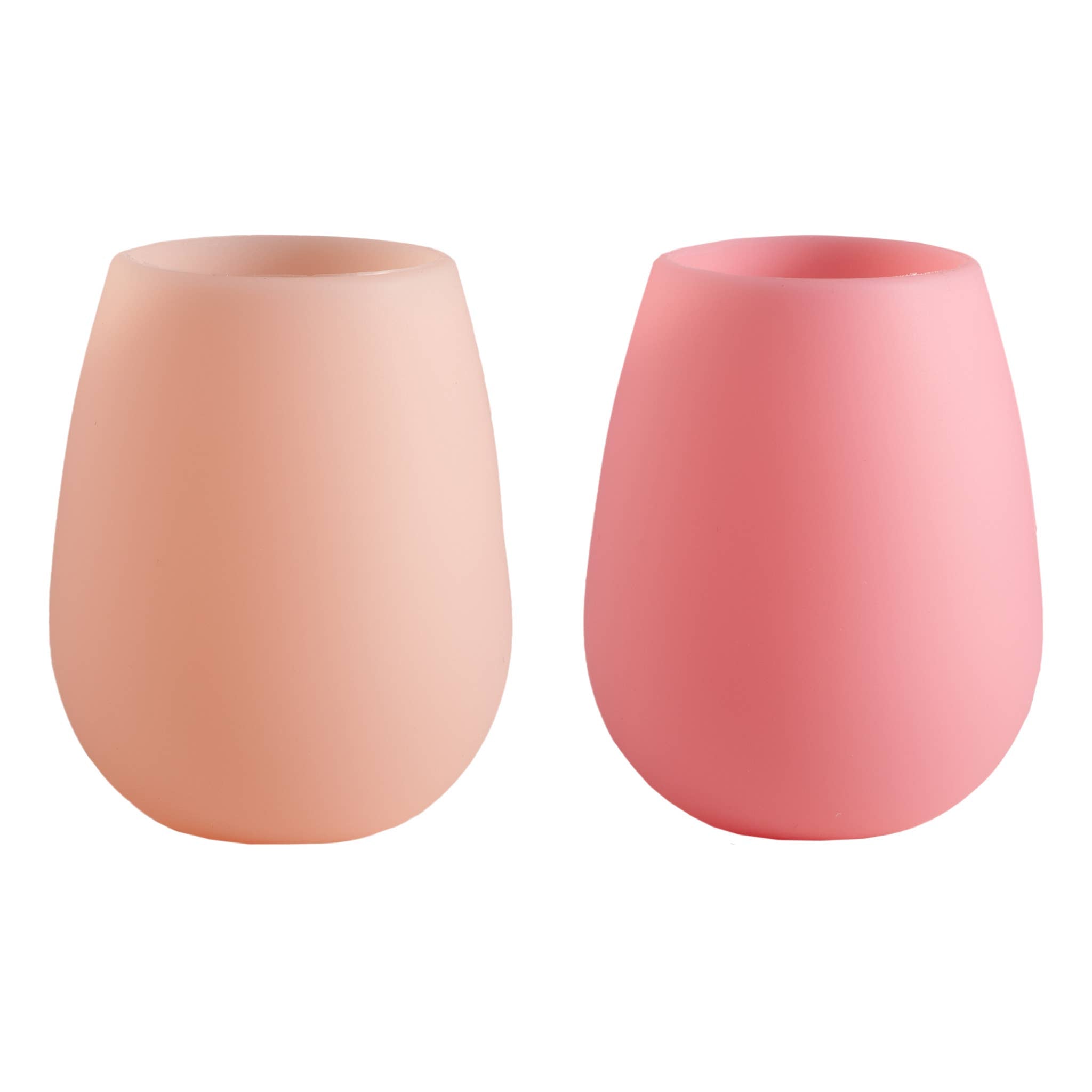 Fegg Silicone Stemless Wine Glasses - Flamingo Set