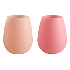 Fegg Silicone Stemless Wine Glasses - Flamingo Set
