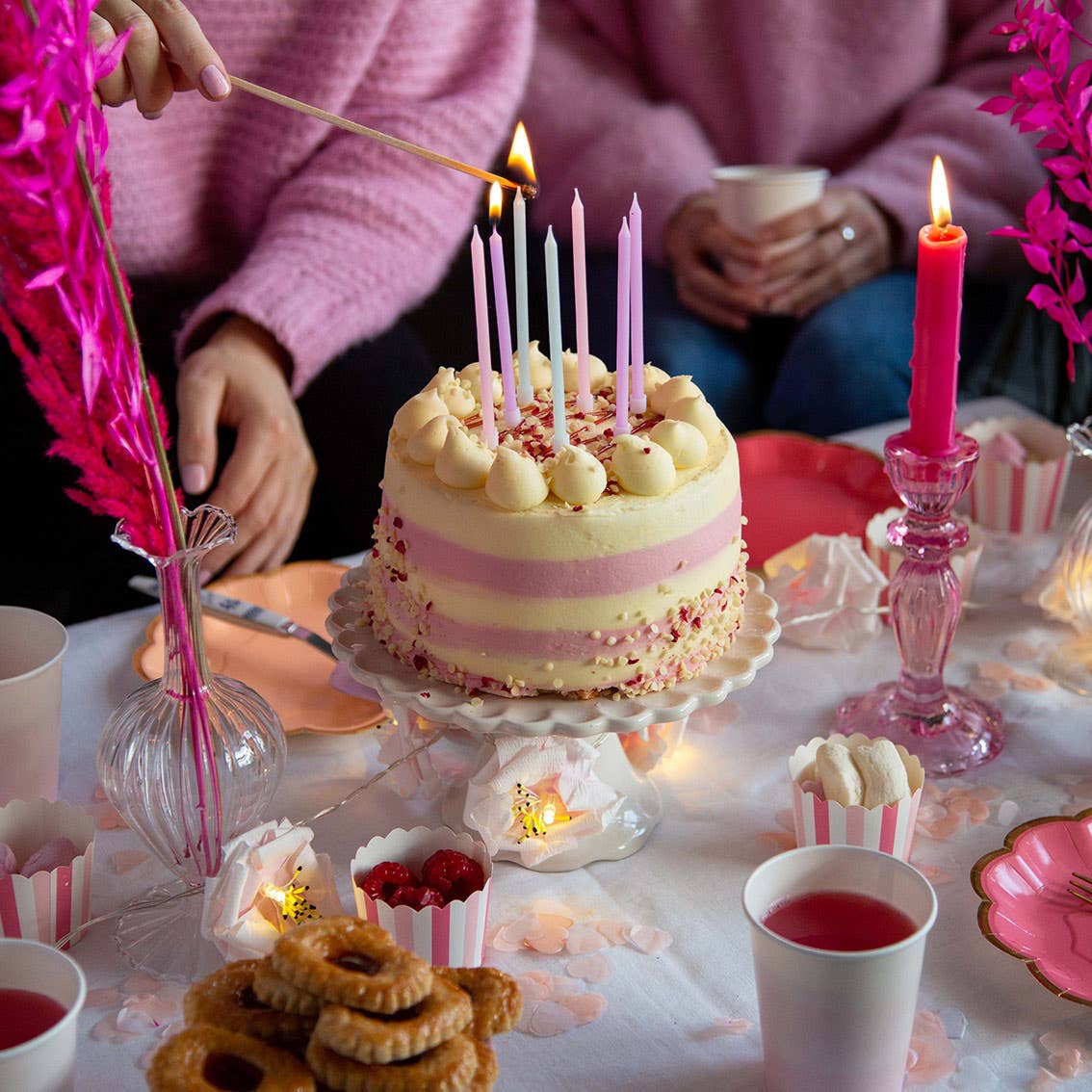 Rainbow Pastel Birthday Candles