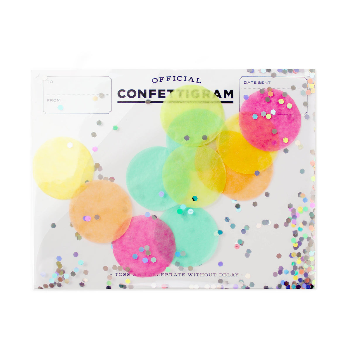 Disco Confettigram Birthday Card