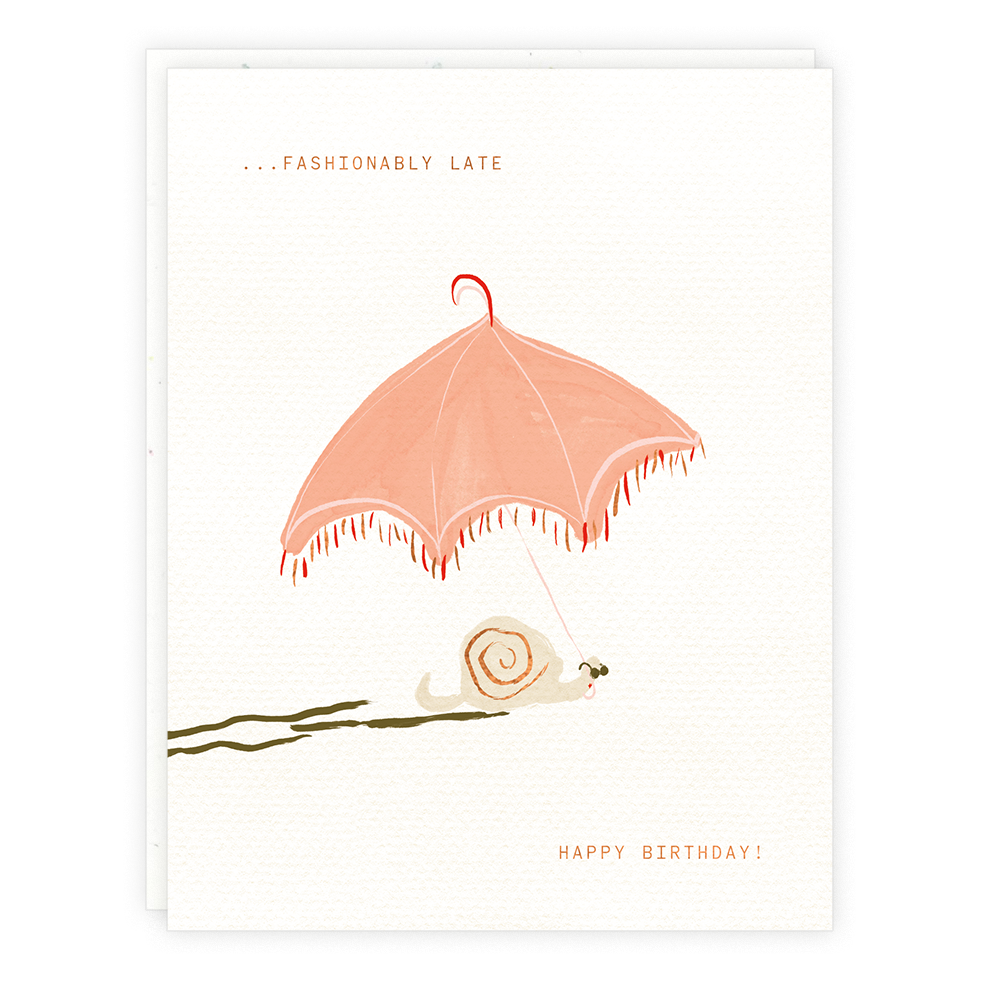 Snail Umbrella Card