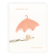 Snail Umbrella Card