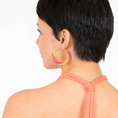 Swirl Hoop Earrings