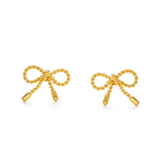 Tiny Bow Stud Earrings