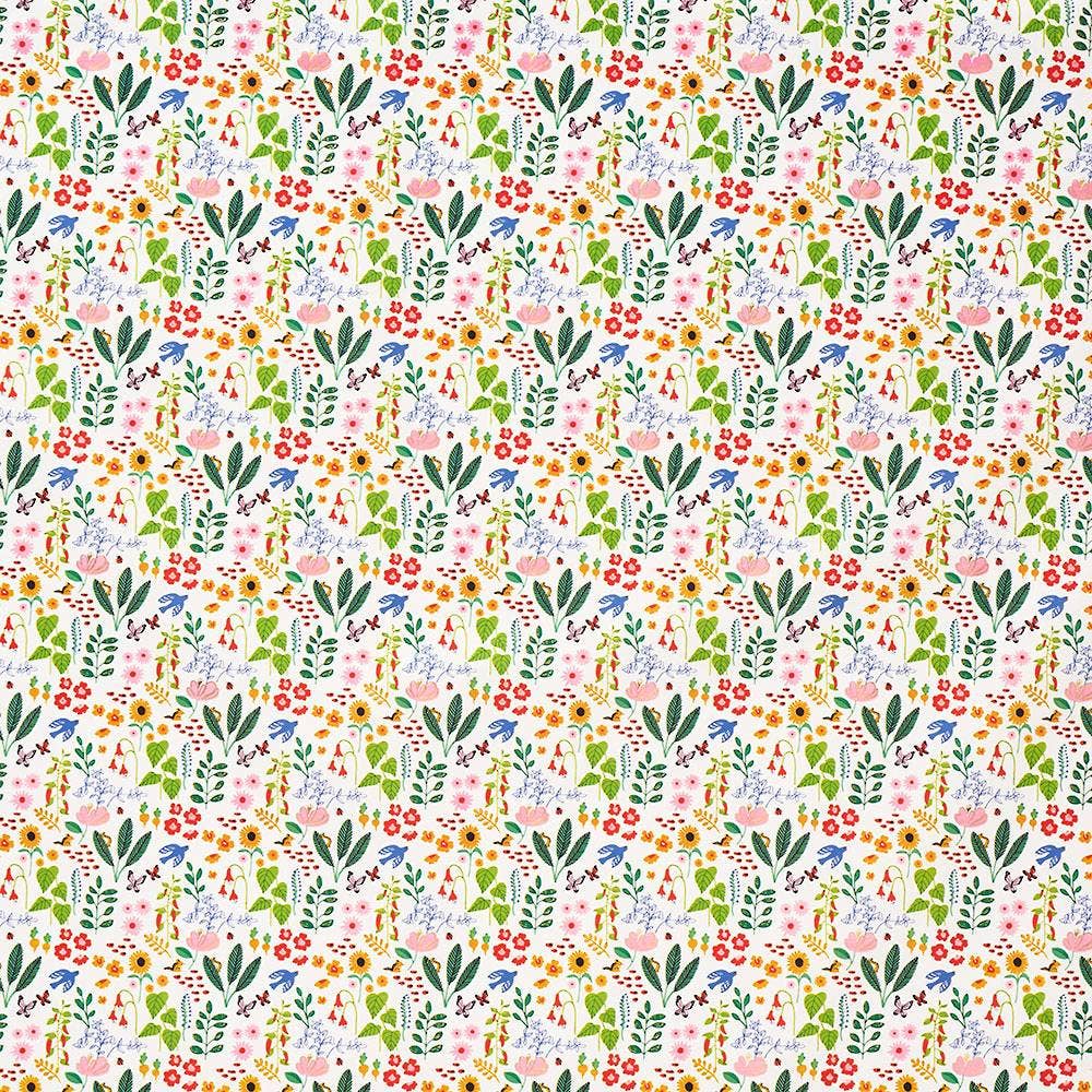 Floral Forest Stone Wrapping Paper Roll