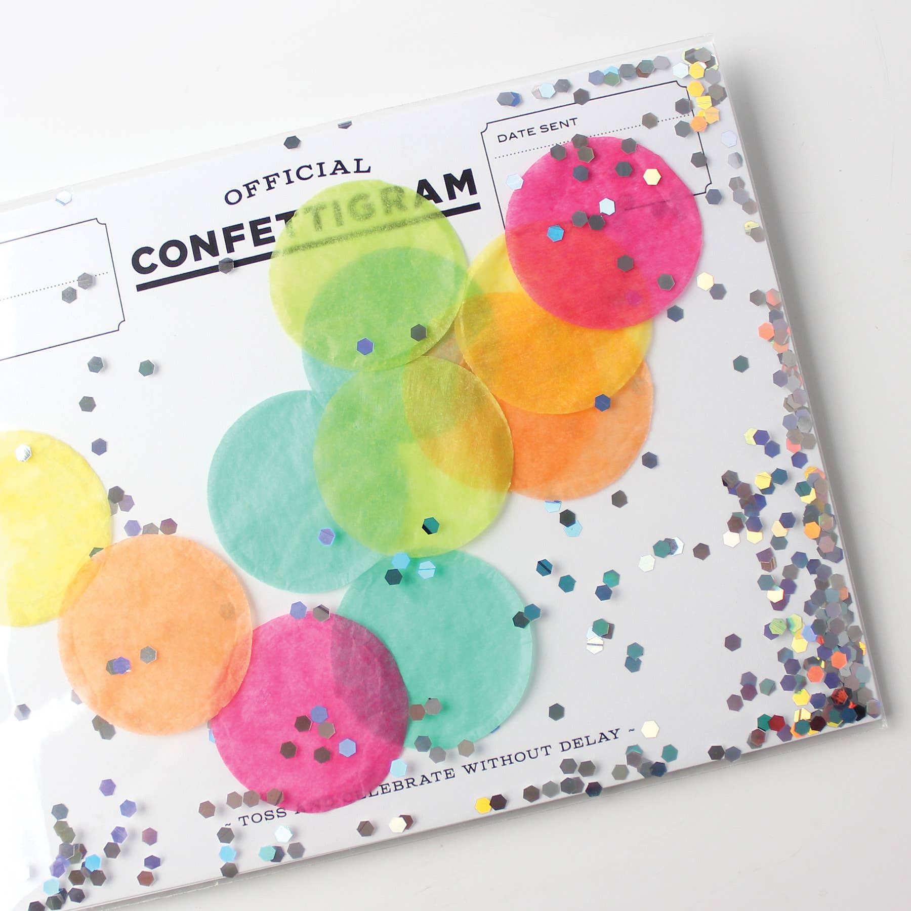 Disco Confettigram Birthday Card