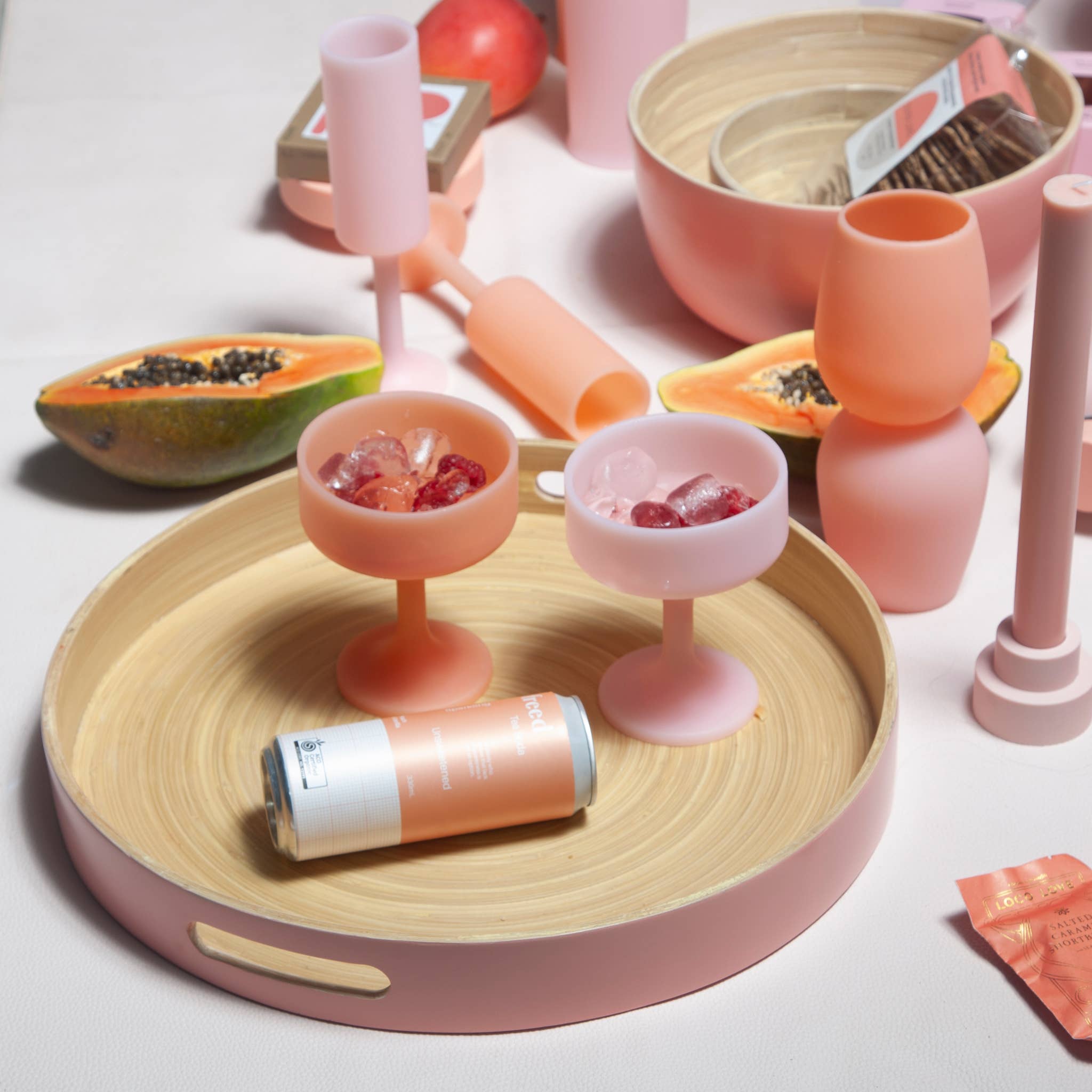 Mecc Silicone Unbreakable Cocktail Glasses - Petal Set