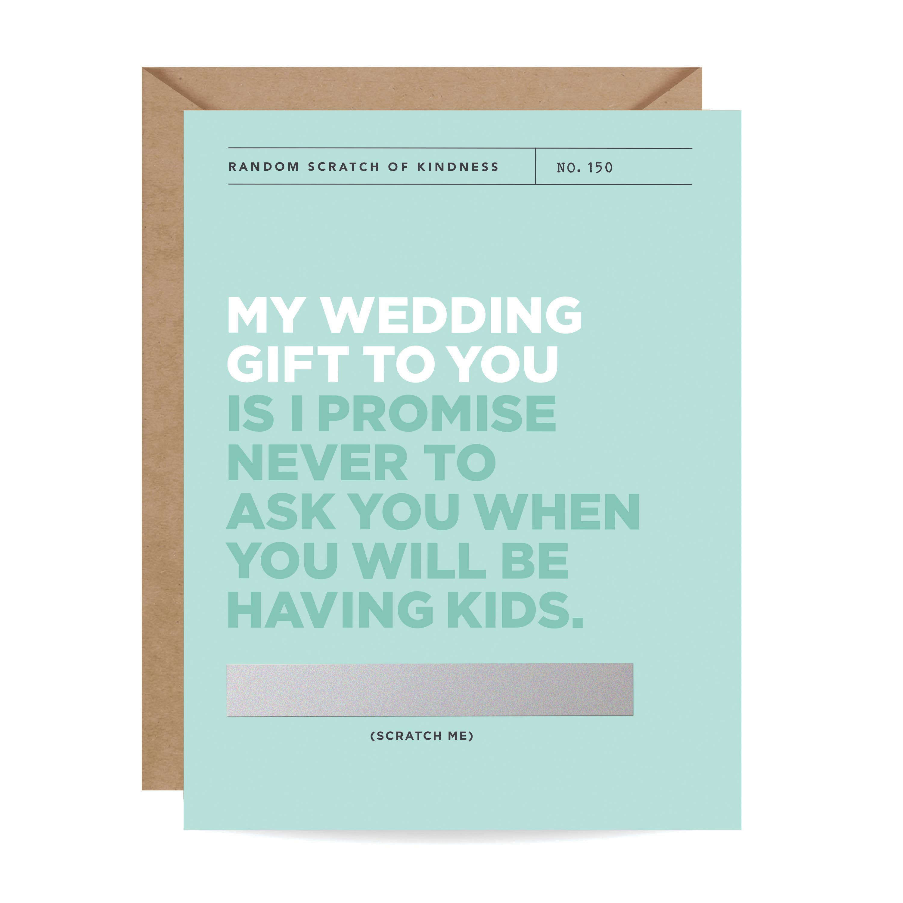 My Wedding Gift to You Scratch-Off Card