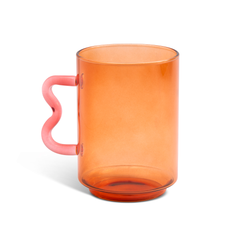 Glass Squiggle Mug