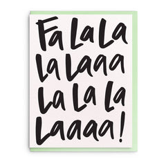 Fa La La Greeting Card