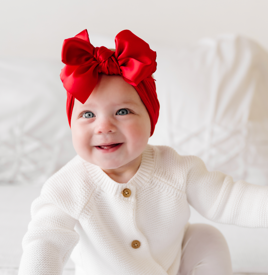 Baby Headband with Satin Bow
