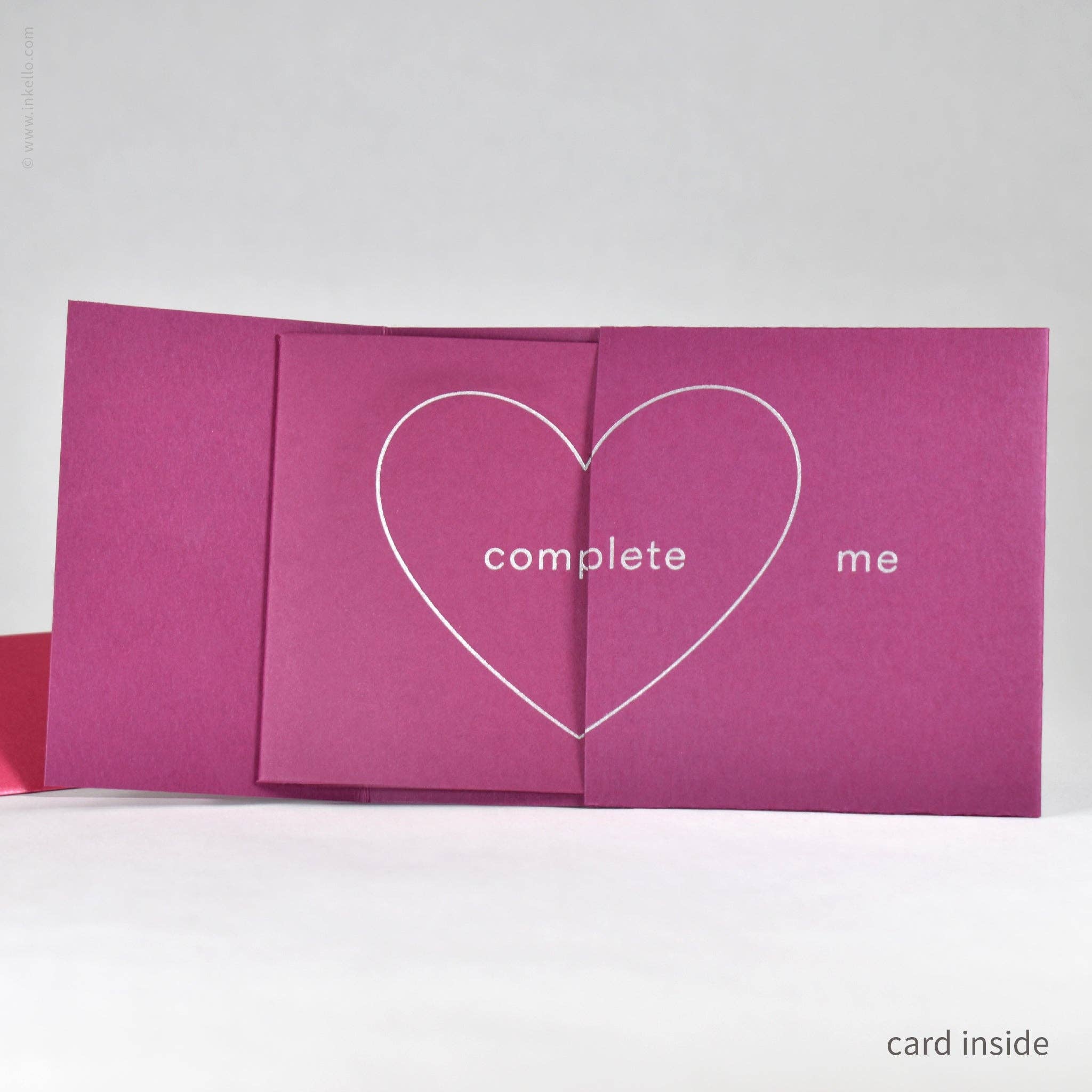 You Complete Me Peek-a-Boo Card