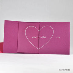 You Complete Me Peek-a-Boo Card
