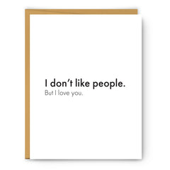 Don't Like People Card