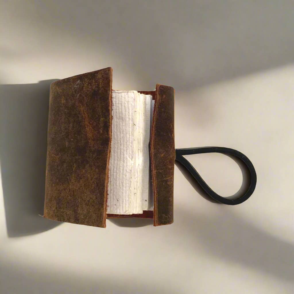 Tiny Upcycled Leather Journals