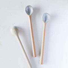 Ceramic Long and Short Spoons