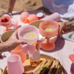 Mecc Silicone Unbreakable Cocktail Glasses - Petal Set