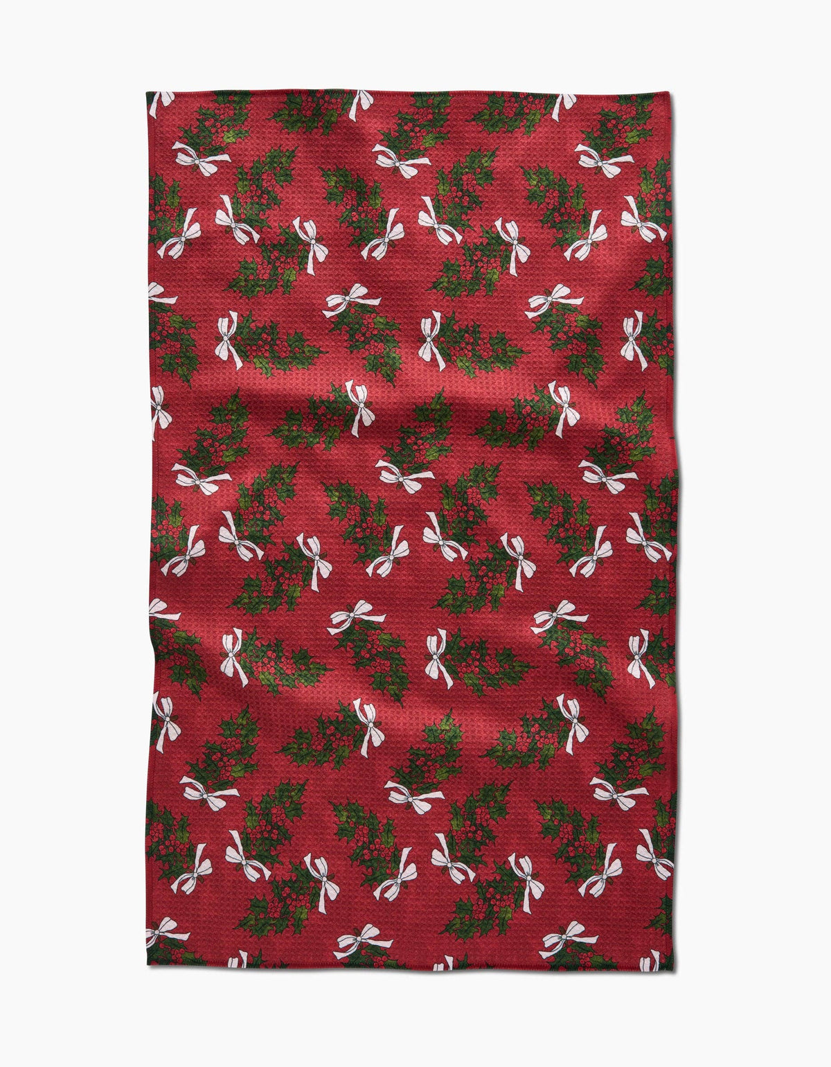 Christmas Berry Bow Kitchen Towel