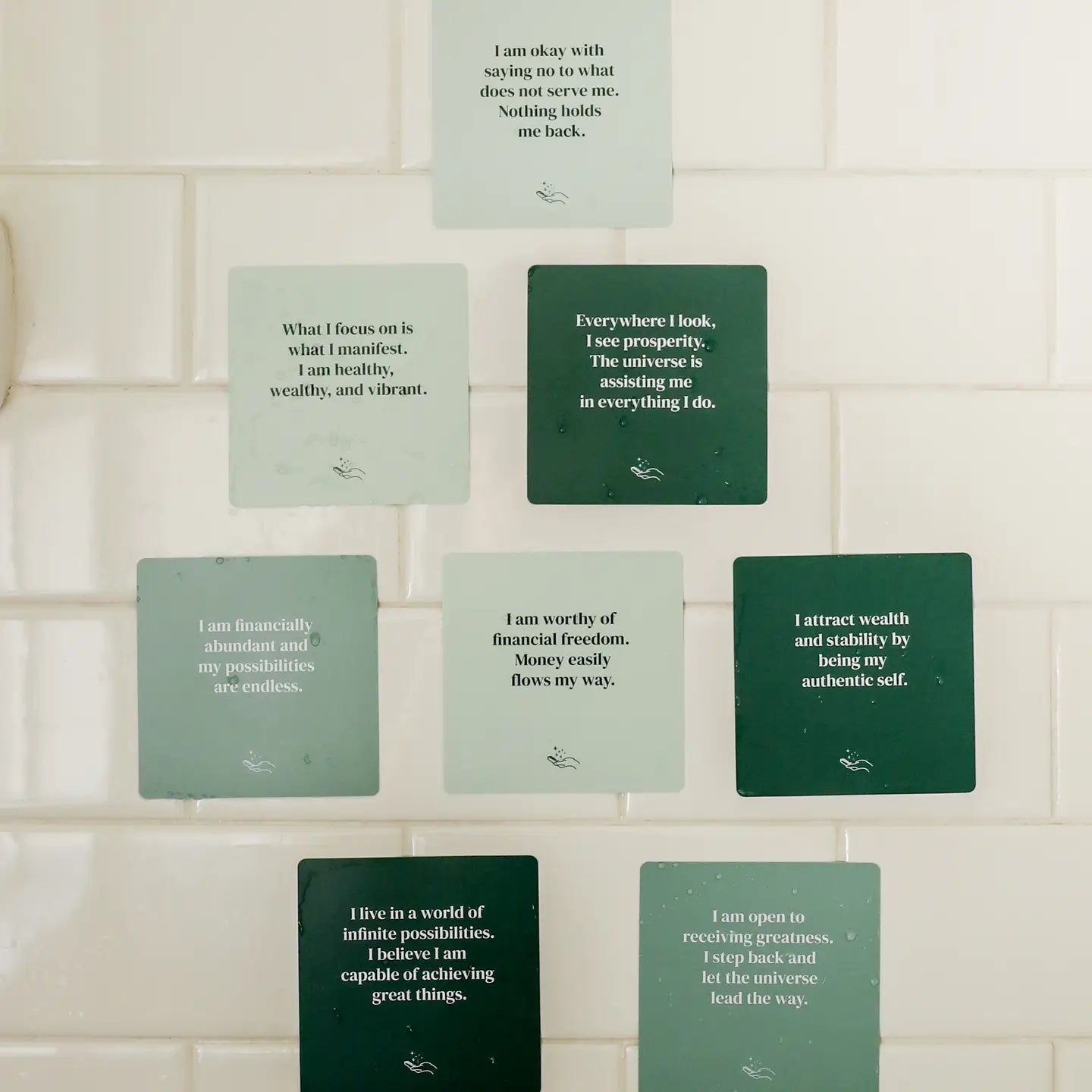 Shower Affirmation Cards for Abundance