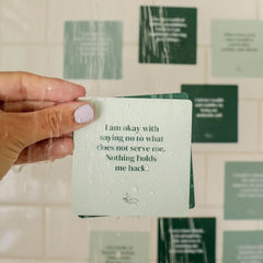 Shower Affirmation Cards for Abundance