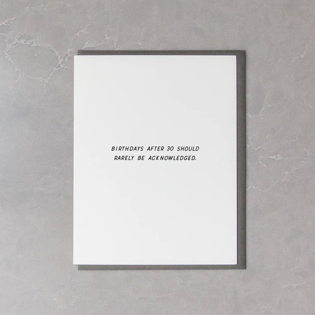Birthdays After 30 Card