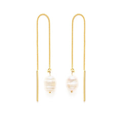 Pearl Threader Earrings