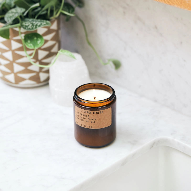 Amber & Moss Soy Candle