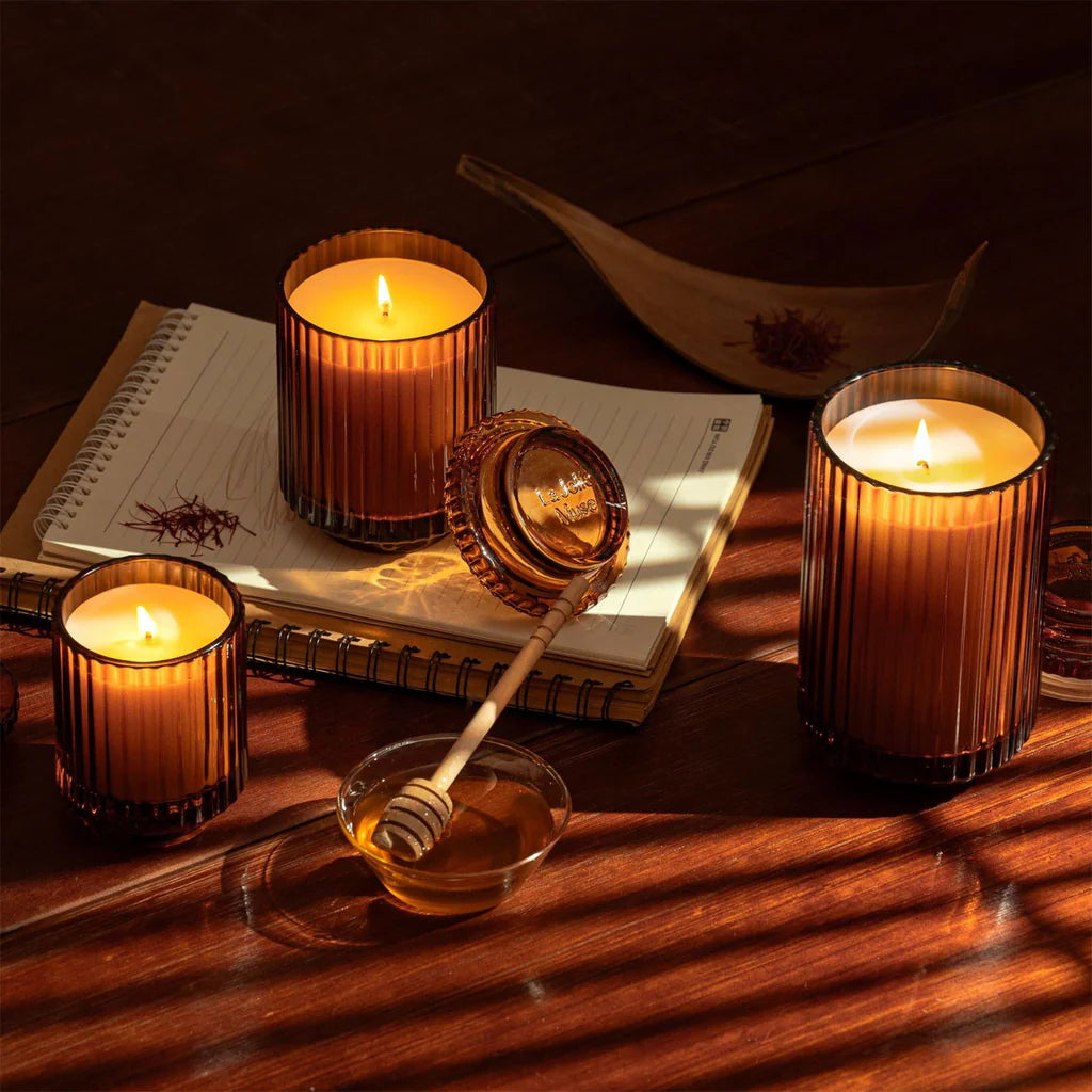 Amélie Glass Jar Candle - Saffron & Oud