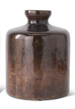 Antique Bronze Glass Bottle Vases
