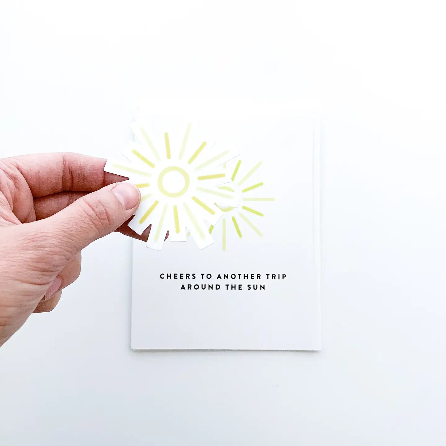 Around the Sun Birthday Sticker Card