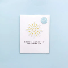 Around the Sun Birthday Sticker Card