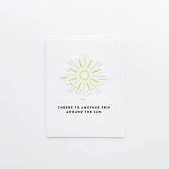 Around the Sun Birthday Sticker Card