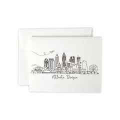 Atlanta Pen & Ink Skyline Card