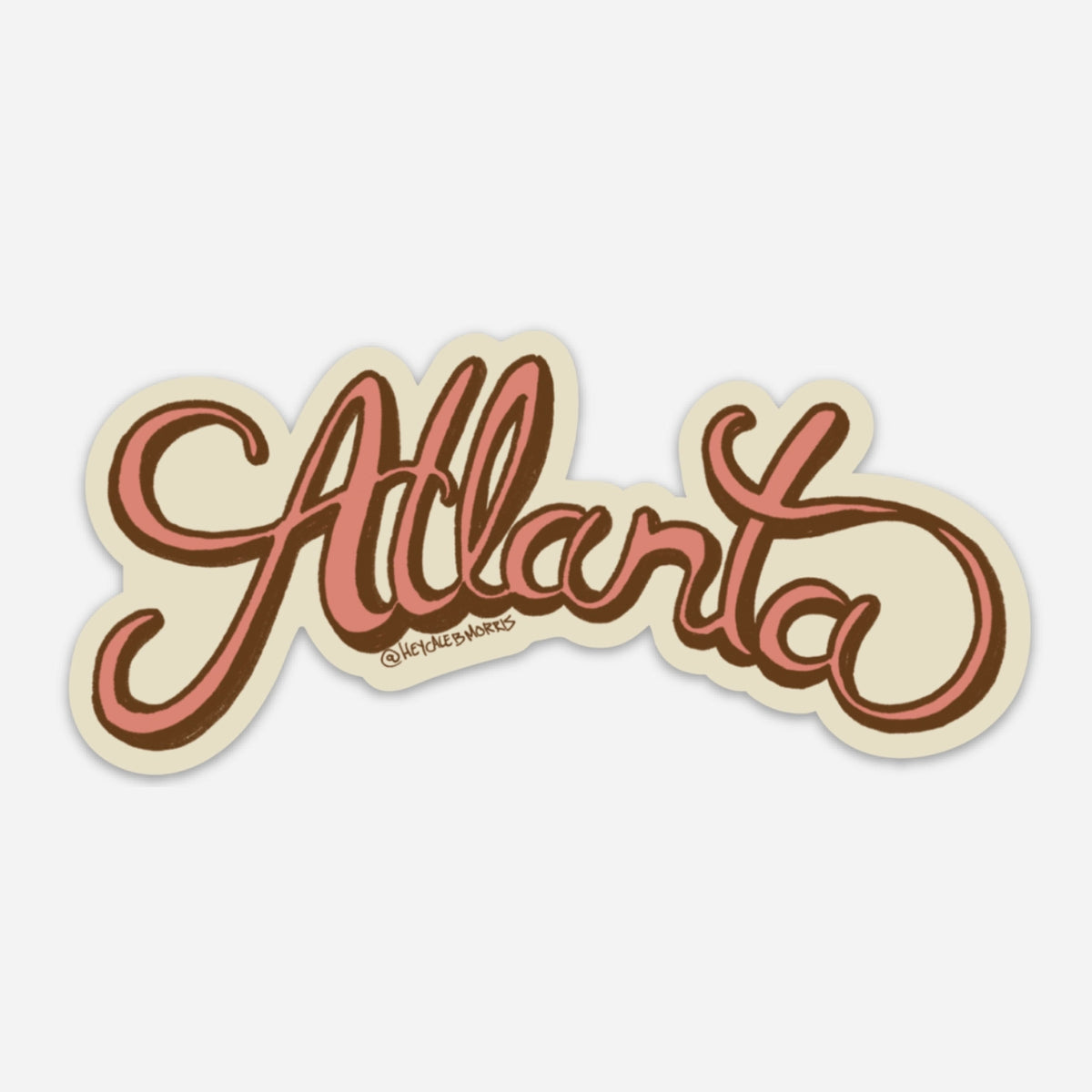 Atlanta Script Sticker