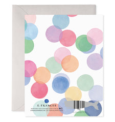 Falling Confetti Birthday Card