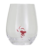 Holiday Baubles Stemless Wine Glass