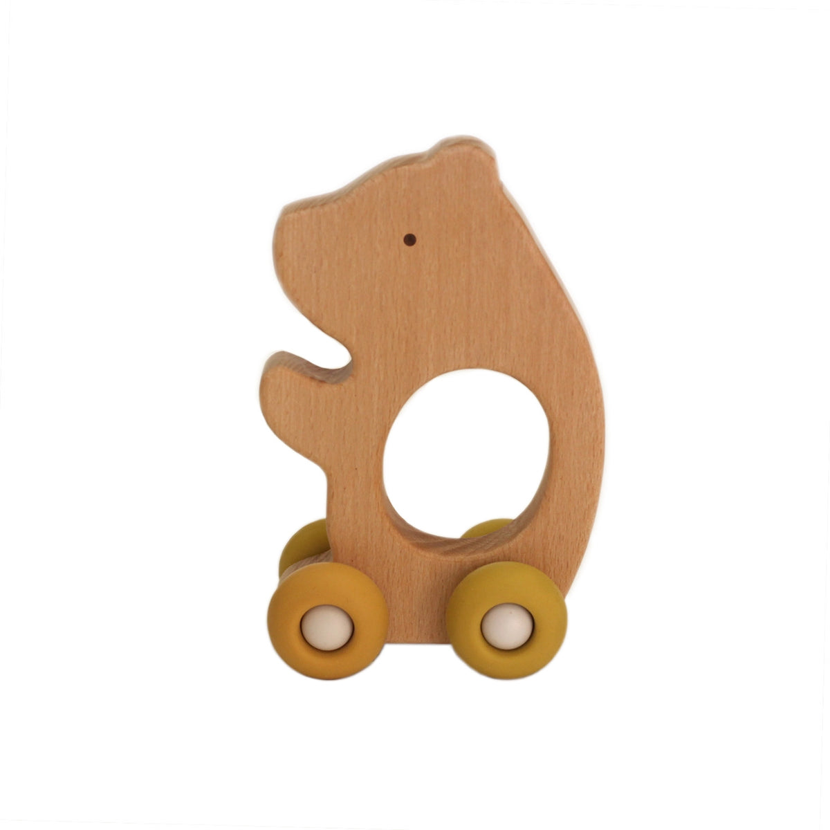 Bear Wooden Teething Push Toy