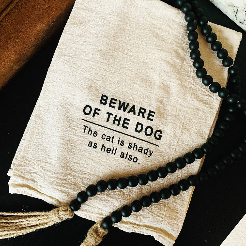 Beware Of The Dog Kitchen Towel