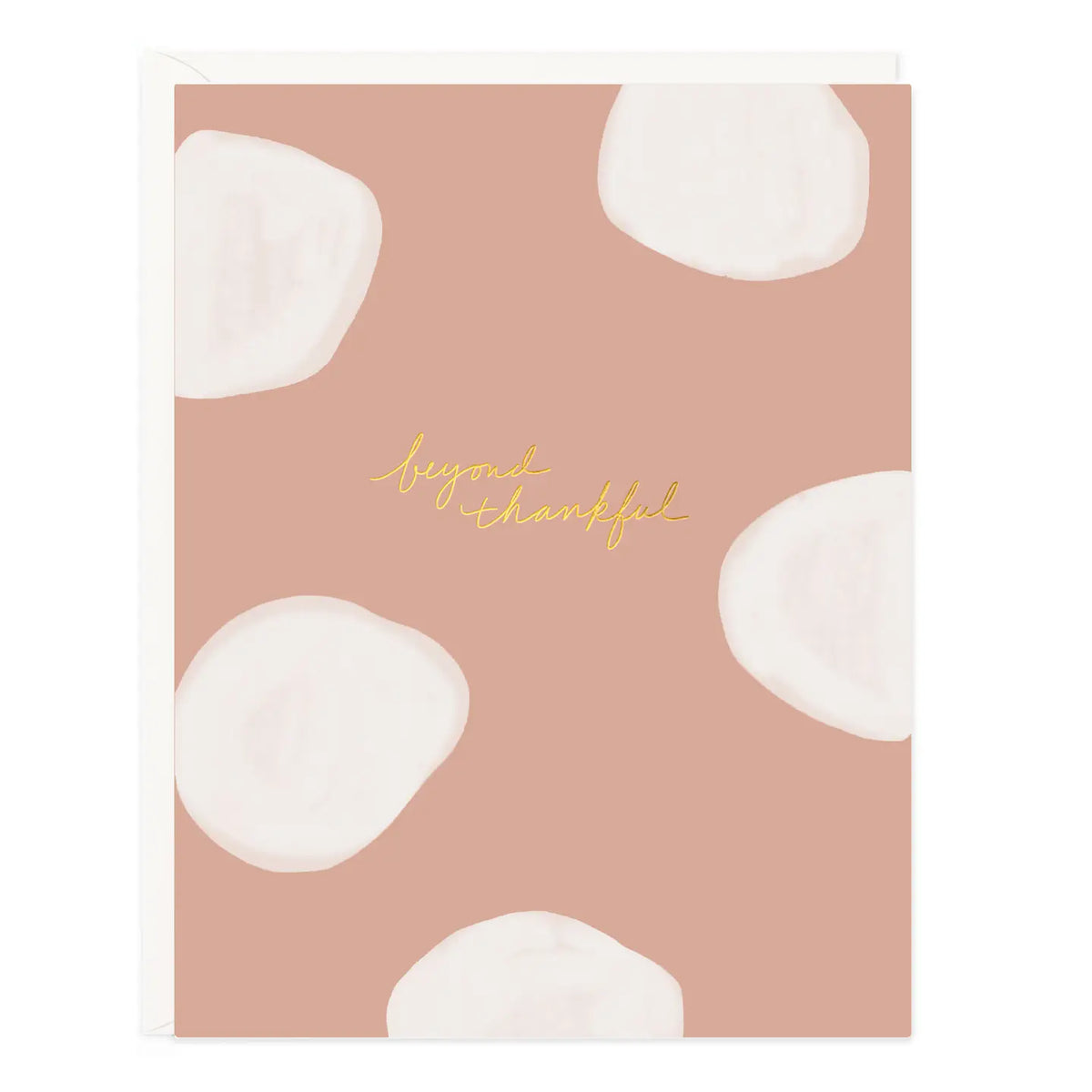 Beyond Thankful Dots Rose Card